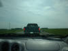 Traffic jam in rural Manitoba.